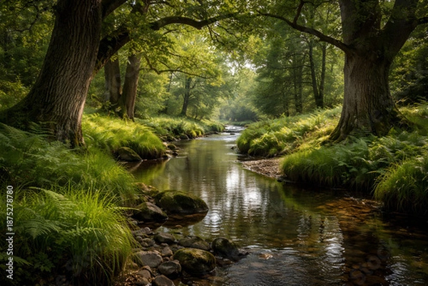 Obraz stream in the forest