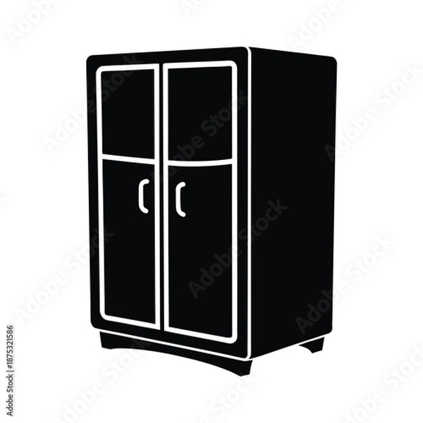 Obraz Refrigerator Double Door Icon