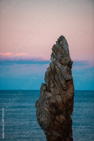 Fototapeta 추암 촛대바위의 해질녘