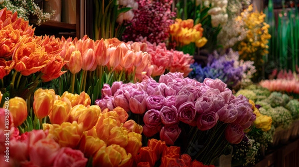 Obraz colourful tulips