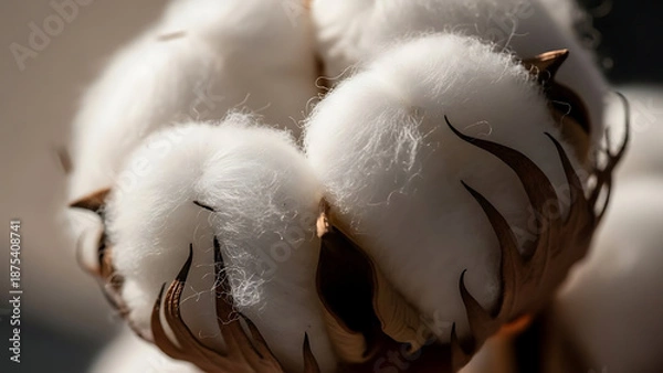 Fototapeta Cotton Bloom Close Up