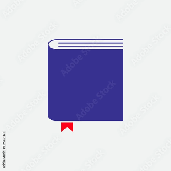 Obraz Book icon modern flat logo design vector