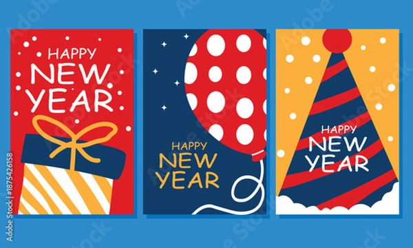 Obraz New year gift card