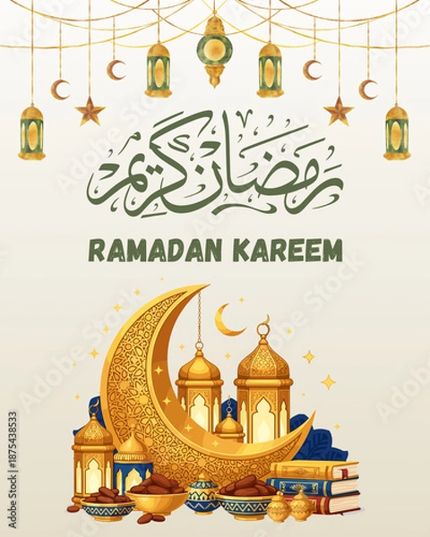 Obraz RAMADAN KAREEM vector illustration 
