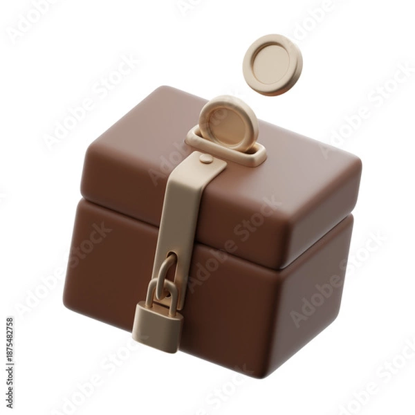 Obraz Charity box 3d illustration