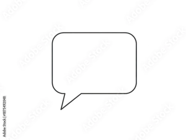 Obraz Speech bubble icon isolated on transparent background