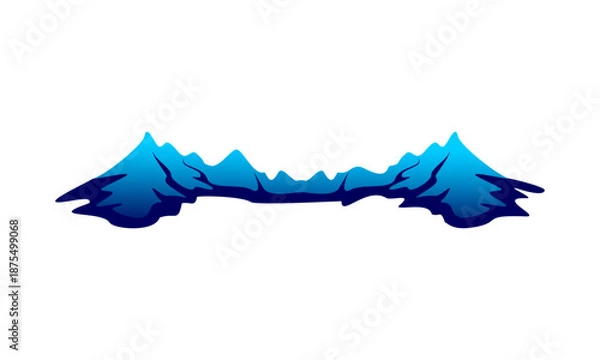 Obraz Mountain hills illustration design vector