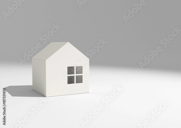 Obraz white home icon