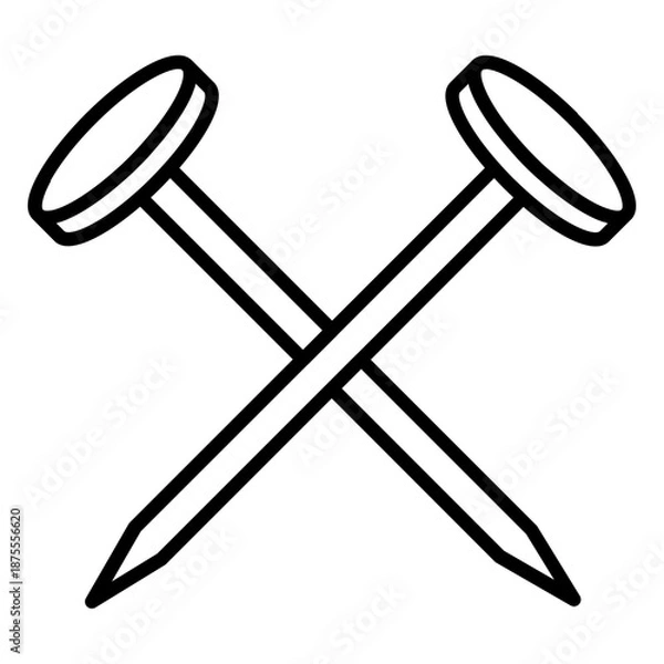 Fototapeta nail icon