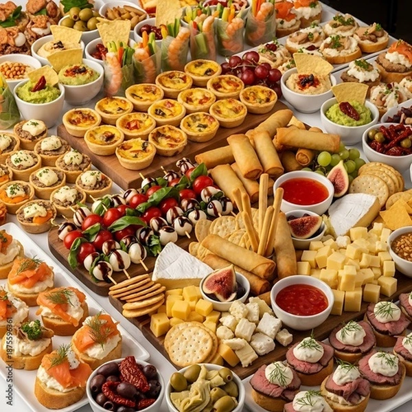 Obraz Party Appetizer Spread.