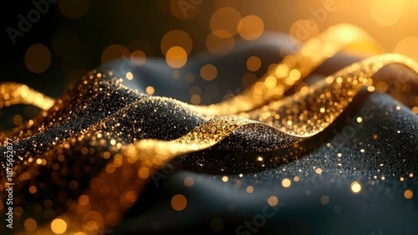 Obraz Light effect wave diffusion scene