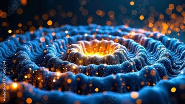 Obraz Light effect blues cloud scene