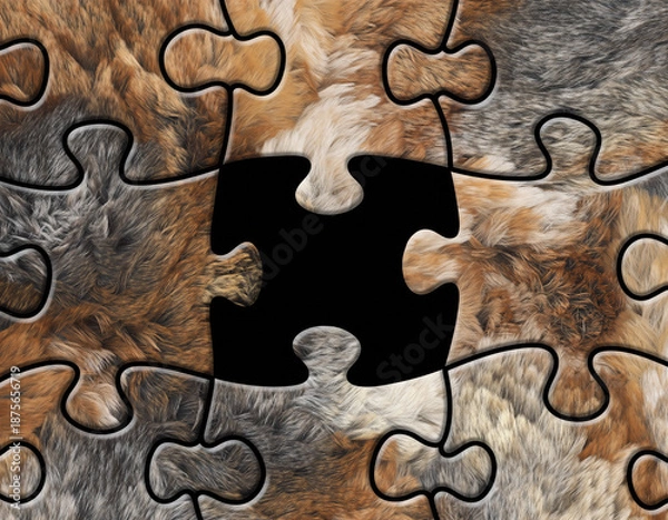 Obraz Jigsaw puzzle pieces