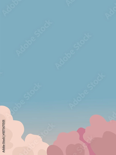 Obraz Soft Clouds in Blue Sky Background