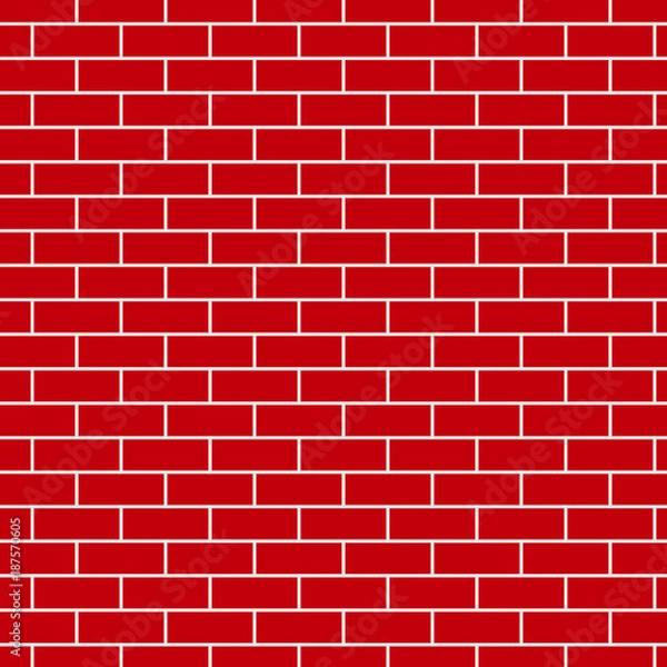 Fototapeta red brick walls Vector Template Design