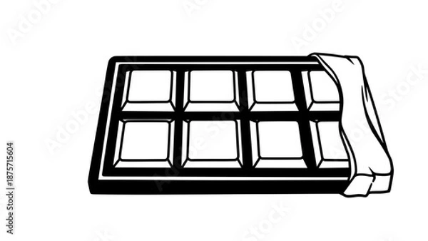 Obraz Black and White Chocolate Bar.