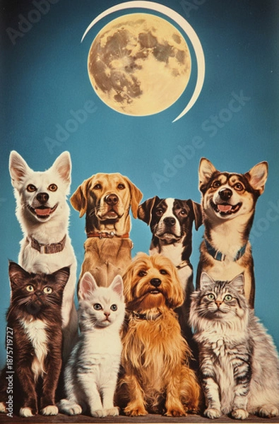 Obraz pet store advertising poster