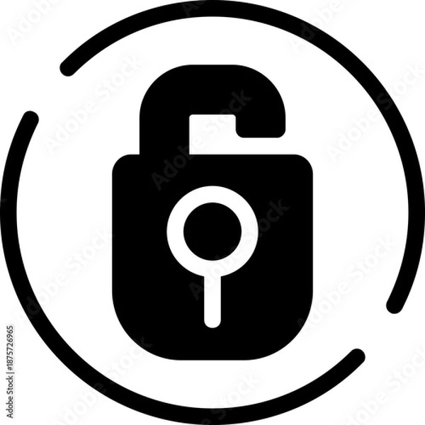 Fototapeta Unlock Icon
