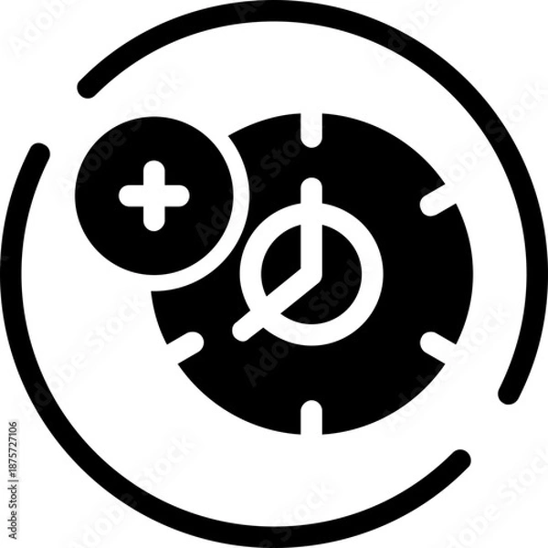 Fototapeta Time-add Icon