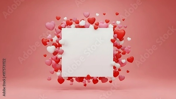 Obraz Heart-filled note