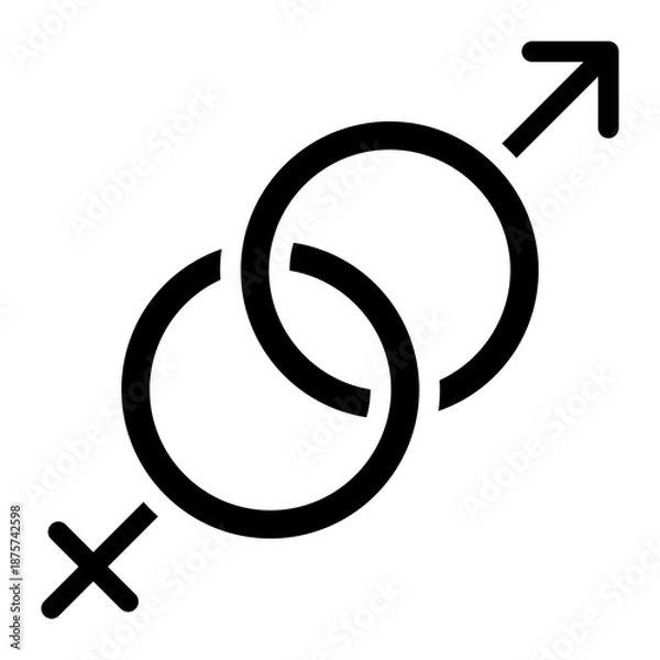 Obraz genders icon vector