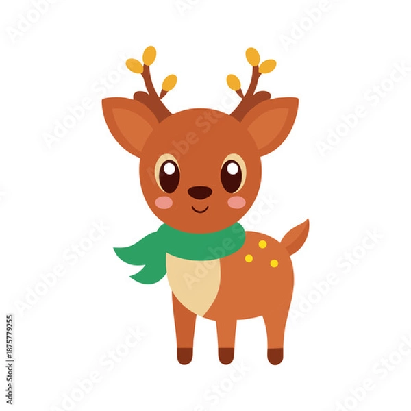 Obraz reindeer with christmas tree