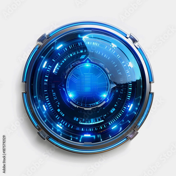 Obraz camera lens isolated on white