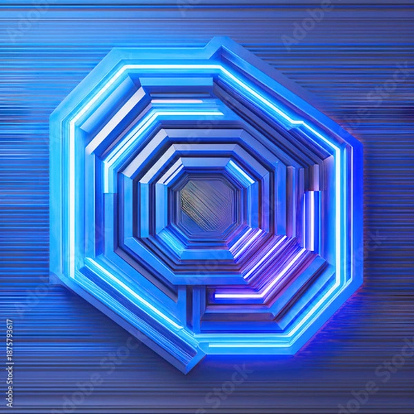 Obraz abstract blue background with squares