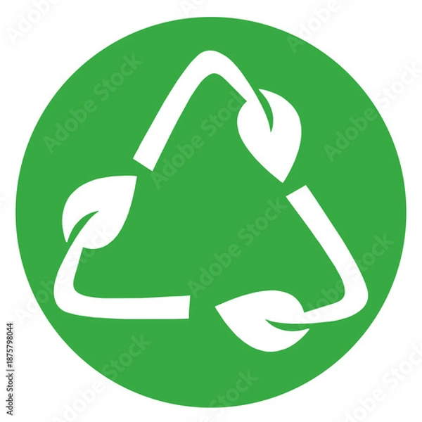 Obraz Biodegradable symbol icon logo selective waste