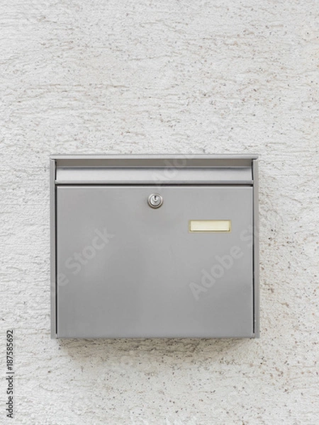 Obraz A silver mailbox on the wall