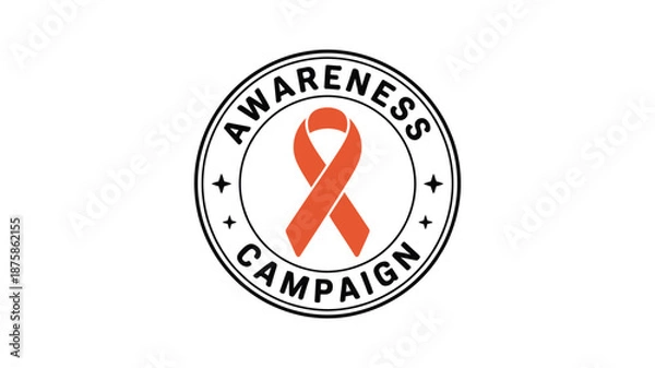 Obraz Awareness campaign ribbon Vector