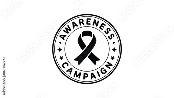 Obraz Awareness campaign ribbon Vector