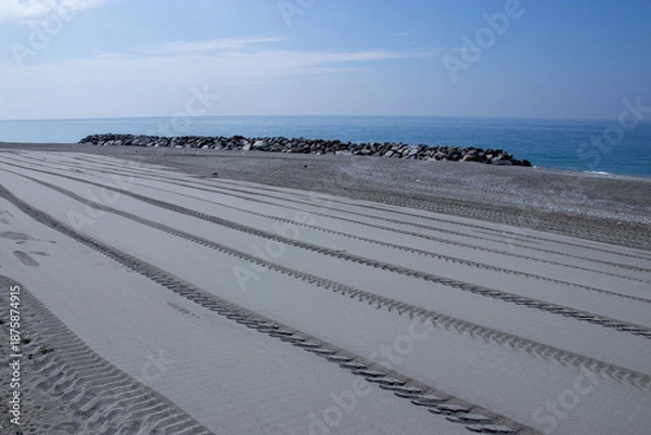 Obraz Segni sulla spiaggia