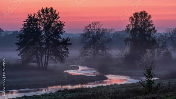 Obraz cutting through the twilight haze