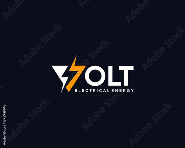 Obraz Volt electrical energy logo