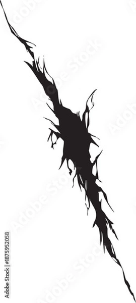 Obraz リアルで深いひび割れのイラスト素材