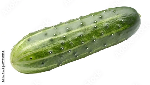 Fototapeta cucumber on white background