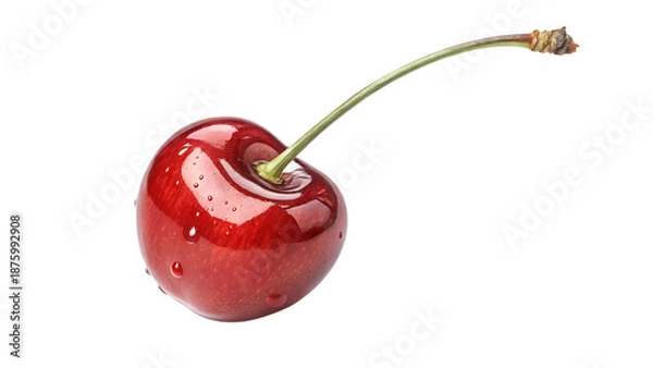 Fototapeta cherry on a white background