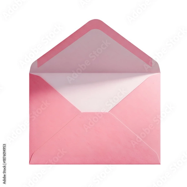 Obraz Pink Valentine's envelope is open