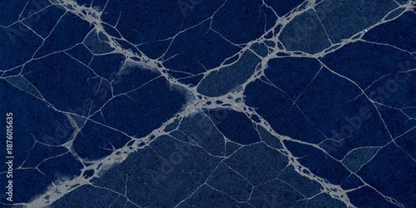 Obraz Realistic blue marble texture for architectural and design projects