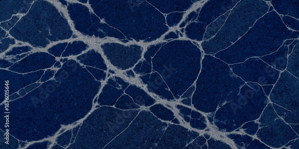 Obraz Realistic blue marble texture for architectural and design projects