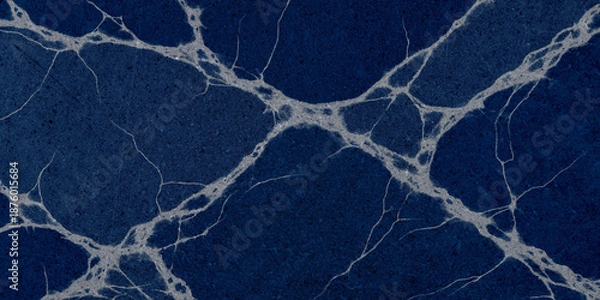 Obraz Realistic blue marble texture for architectural and design projects