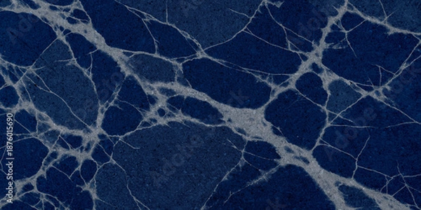 Obraz Realistic blue marble texture for architectural and design projects