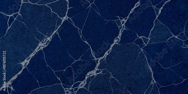 Obraz Realistic blue marble texture for architectural and design projects