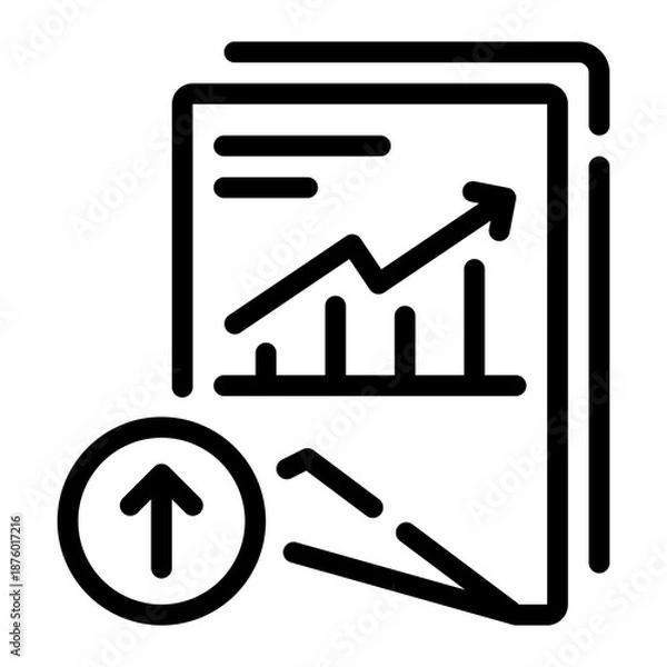 Obraz up arrow line icon