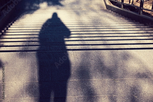 Obraz カメラを構えた人の影