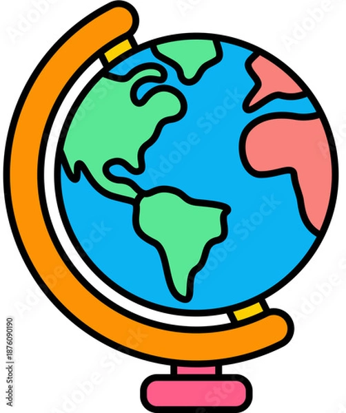 Obraz World Globe Icon