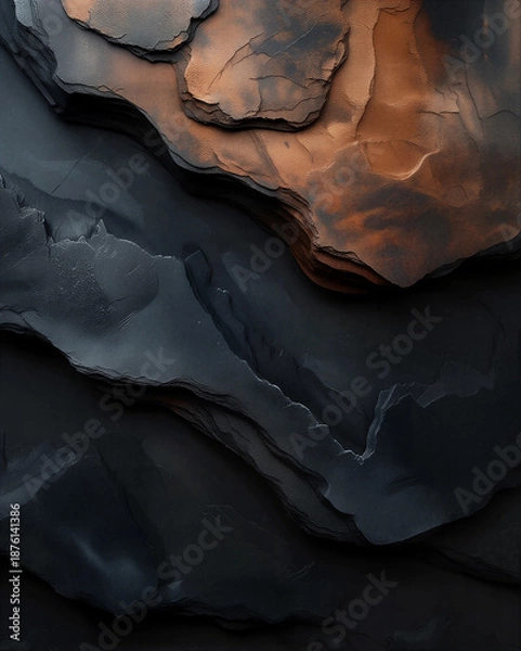 Obraz Dark Moody Luxury Abstract