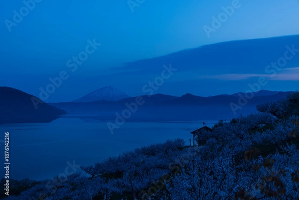 Obraz 北海道壮瞥町2025春-早朝の壮瞥公園-10