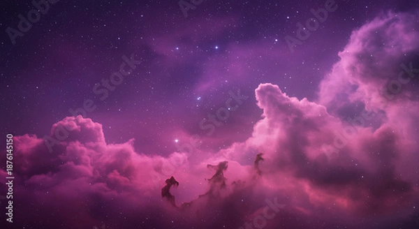 Obraz clouds and stars